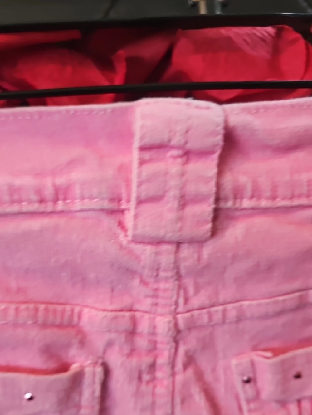 2B Real Girls Pink Corduroy Ruffle Mini Skirt Size 10/12